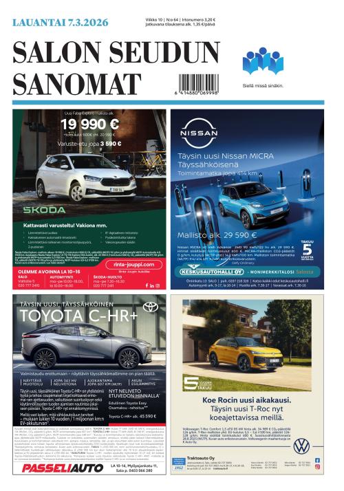 Salon Seudun Sanomat 7.3.2026