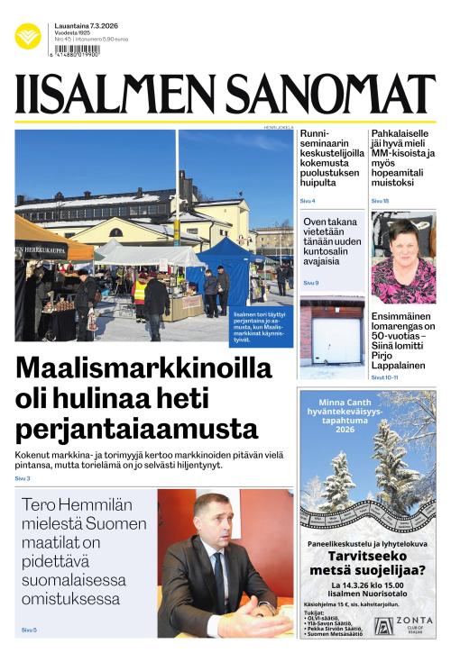 Iisalmen Sanomat 7.3.2026