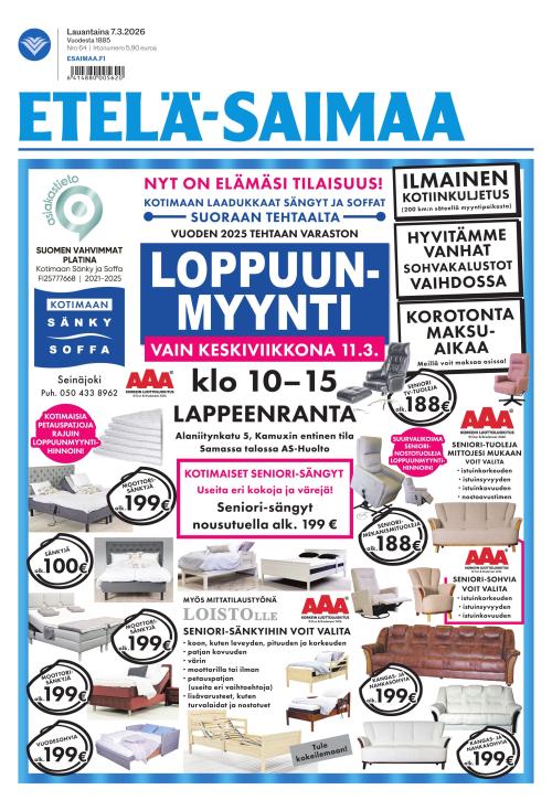 Etelä-Saimaa 7.3.2026