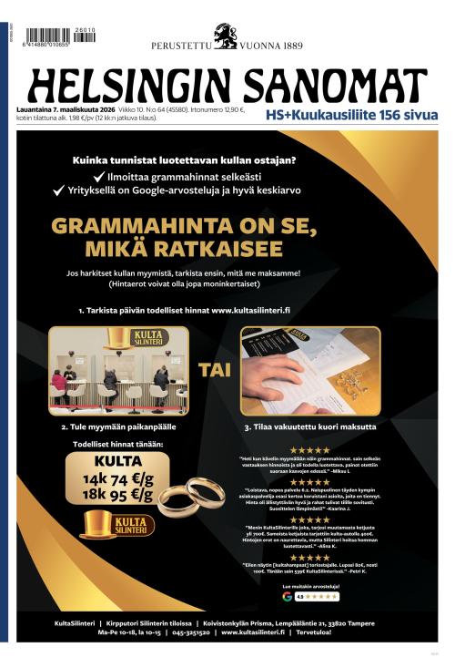Helsingin Sanomat 7.3.2026