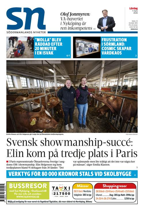 Södermanlands Nyheter 7.3.2026