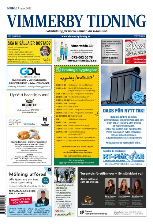 Vimmerby Tidning / Kinda-Posten 7.3.2026