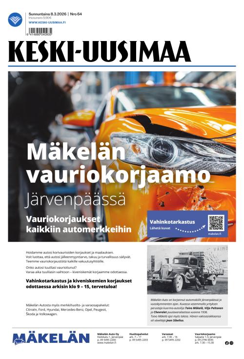 Keski-Uusimaa 8.3.2026