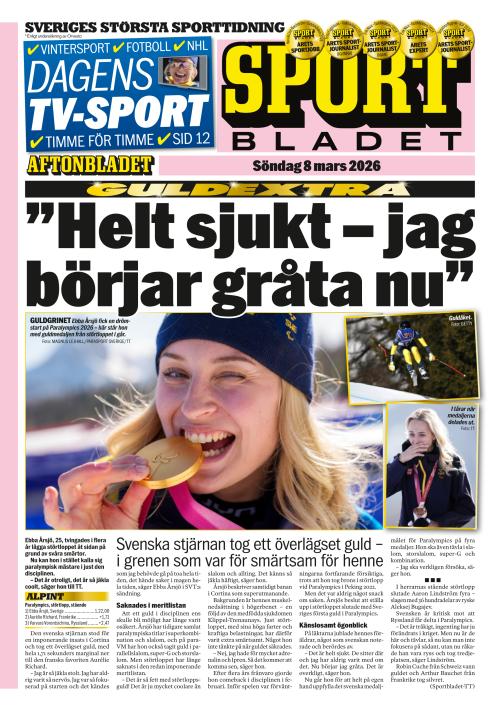 Aftonbladet Sportbladet 8.3.2026