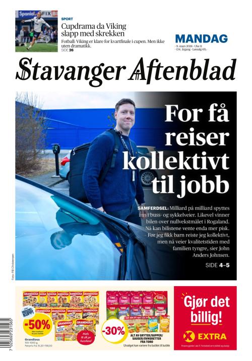 Stavanger Aftenblad 9.3.2026