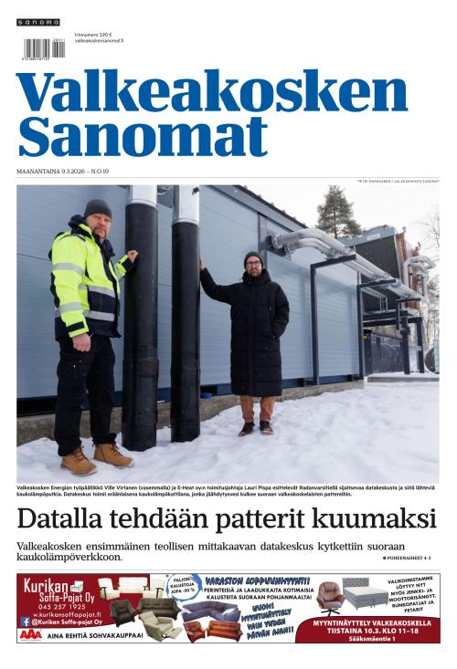 Valkeakosken Sanomat 9.3.2026
