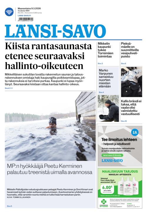 Länsi-Savo 9.3.2026