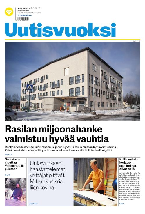 Uutisvuoksi 9.3.2026