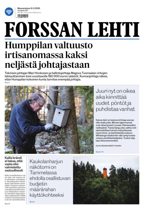Forssan Lehti 9.3.2026