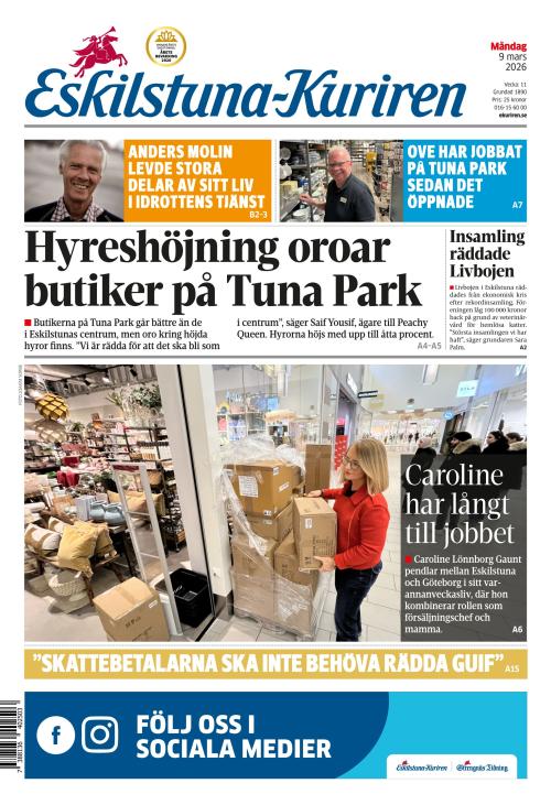 Eskilstuna-Kuriren 9.3.2026