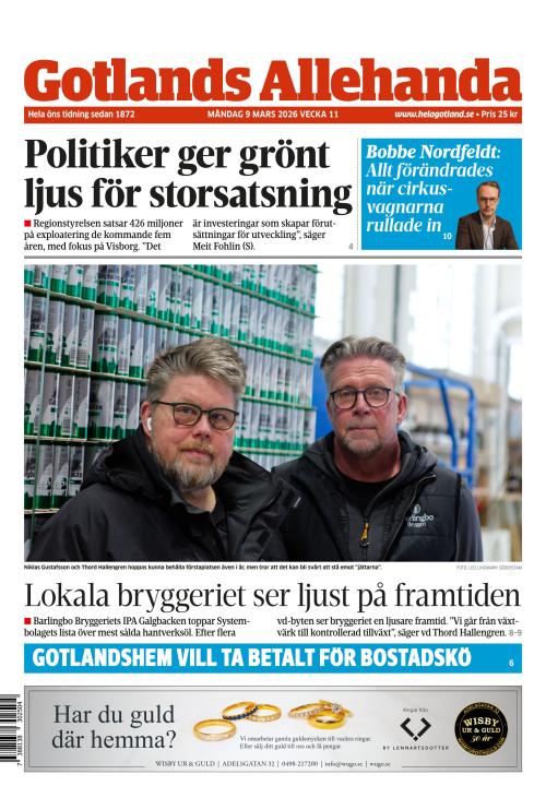 Gotlands Allehanda 9.3.2026