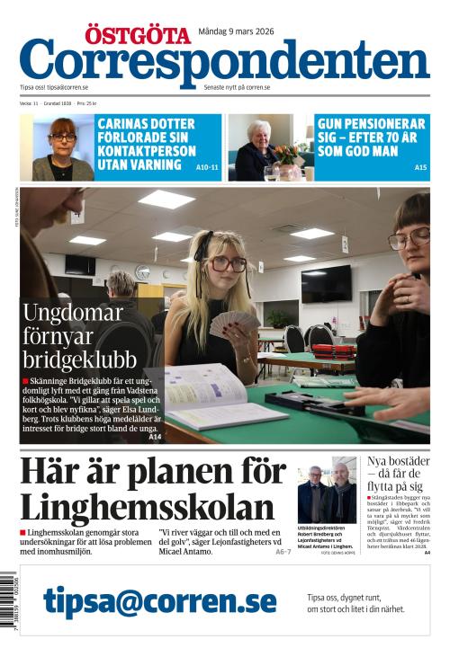 Östgöta Correspondenten 9.3.2026