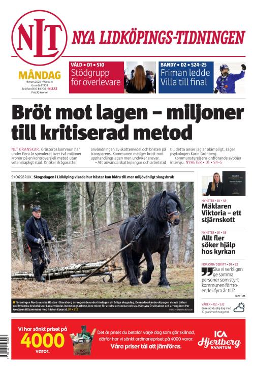 Nya Lidköpings-Tidningen 9.3.2026