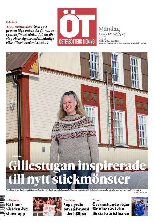 Österbottens Tidning 9.3.2026