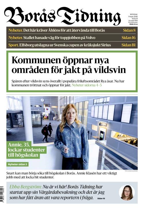 Borås Tidning 9.3.2026