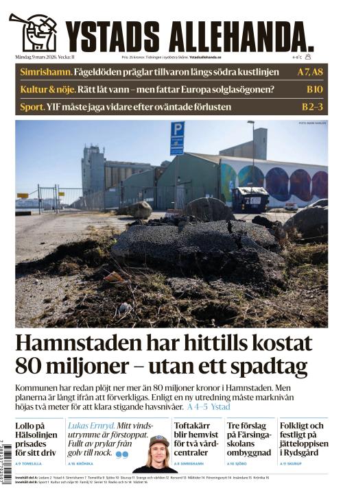 Ystads Allehanda 9.3.2026