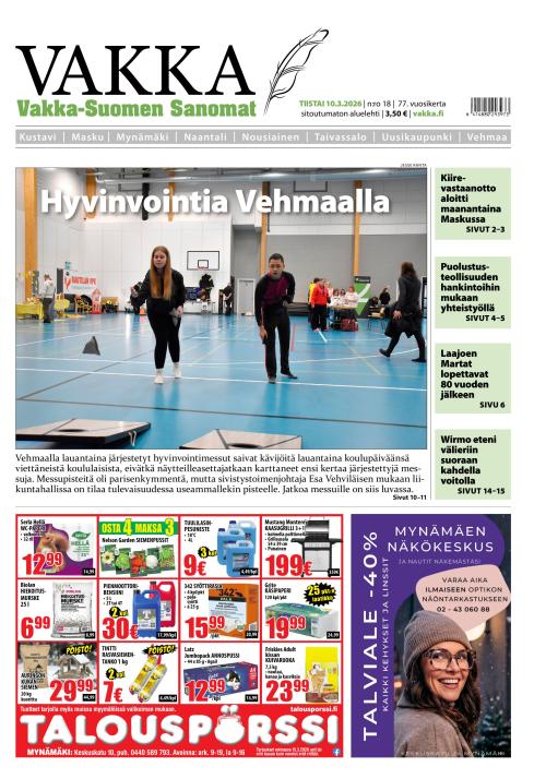 Vakka-Suomen Sanomat 10.3.2026