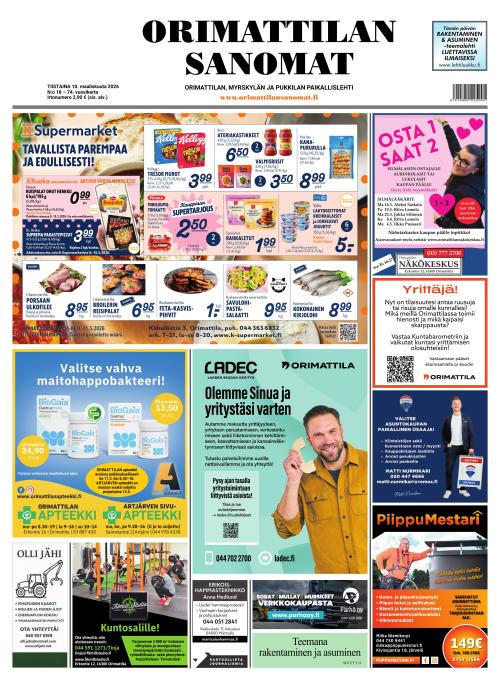 Orimattilan Sanomat 10.3.2026