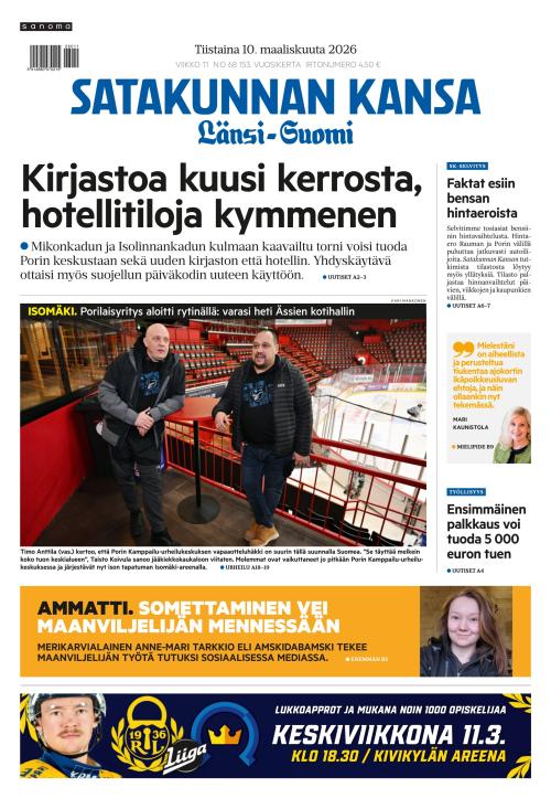 Satakunnan Kansa Länsi-Suomi 10.3.2026