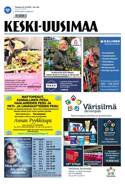 Keski-Uusimaa 10.3.2026
