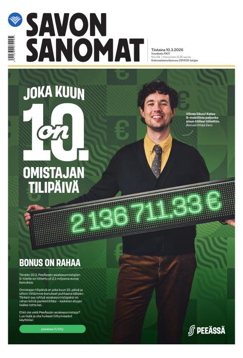Savon Sanomat 10.3.2026