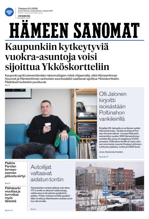 Hämeen Sanomat 10.3.2026