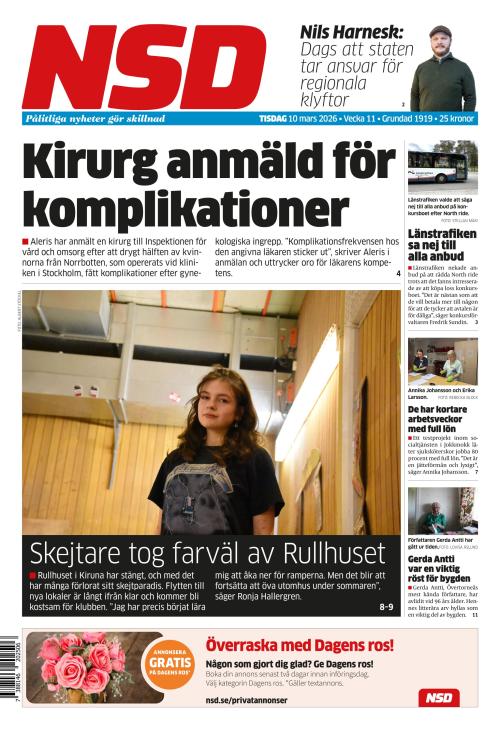Norrländska Socialdemokraten 10.3.2026