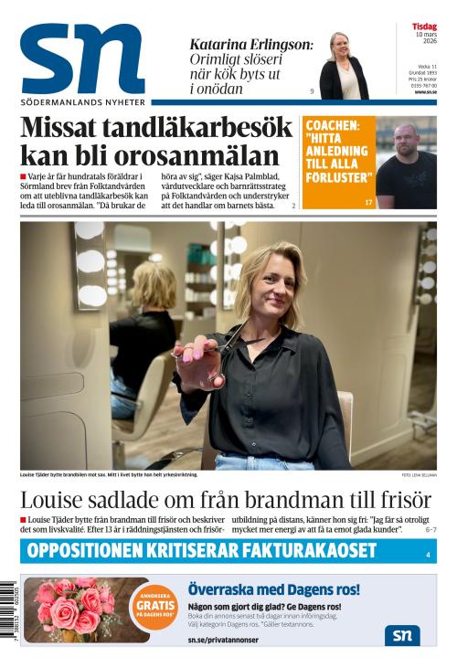 Södermanlands Nyheter 10.3.2026