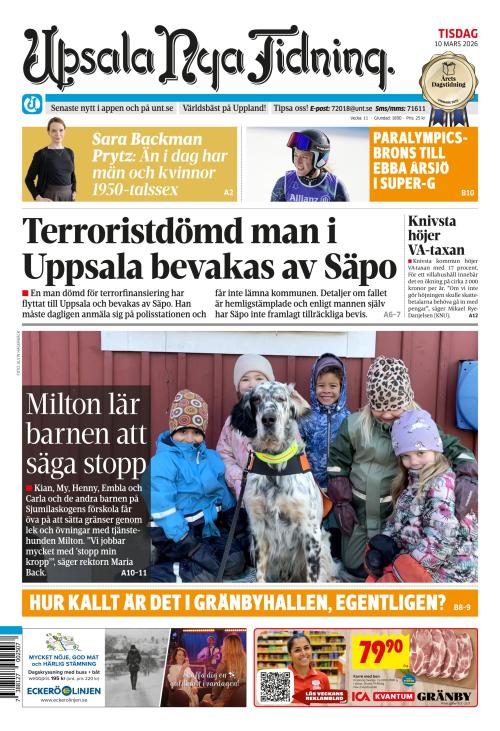 Upsala Nya Tidning 10.3.2026