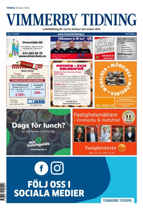 Vimmerby Tidning / Kinda-Posten 10.3.2026