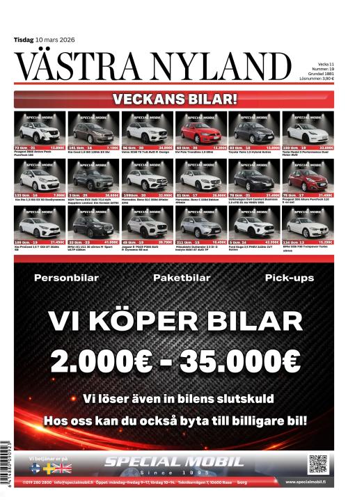 Västra Nyland 10.3.2026