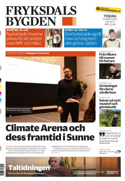Fryksdals-Bygden 10.3.2026