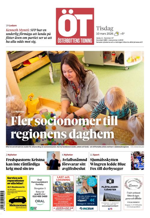 Österbottens Tidning 10.3.2026