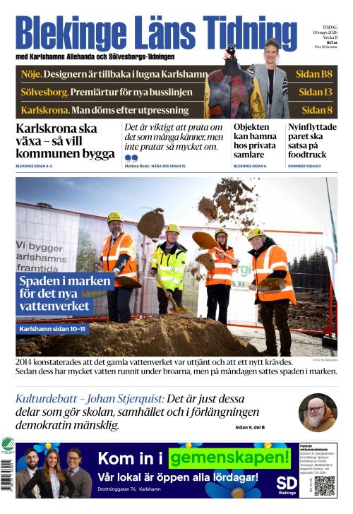 Blekinge Läns Tidning 10.3.2026