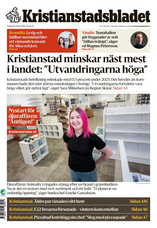 Kristianstadsbladet 10.3.2026