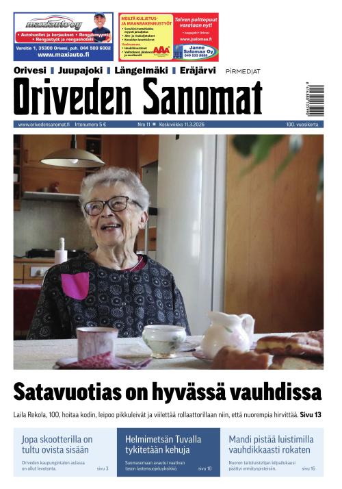 Oriveden Sanomat 11.3.2026