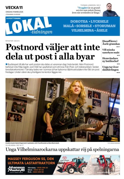 Lokaltidningen 11.3.2026
