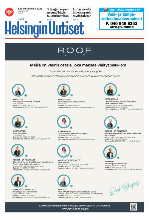 Helsingin Uutiset (Itä) 11.3.2026