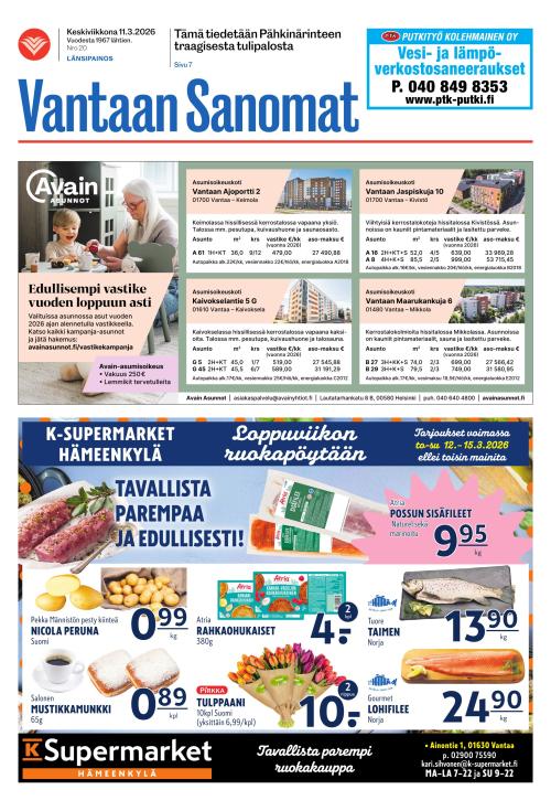 Vantaan Sanomat (Länsi) 11.3.2026