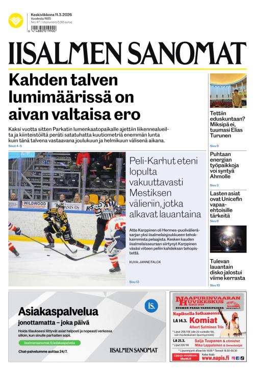 Iisalmen Sanomat 11.3.2026