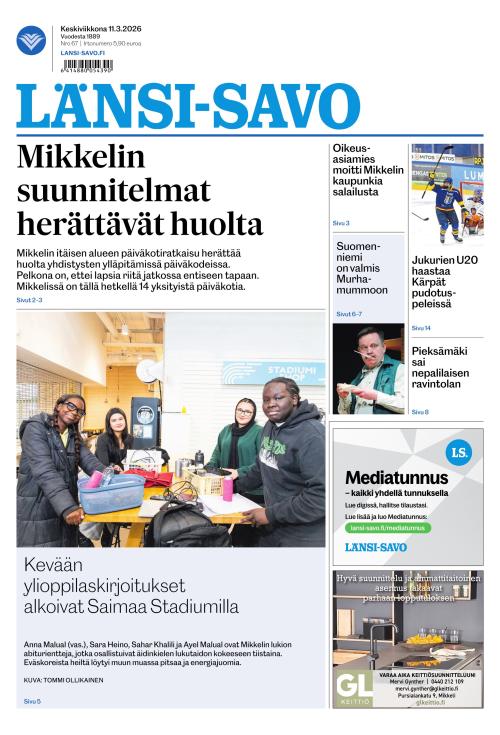 Länsi-Savo 11.3.2026
