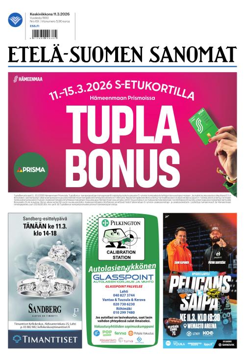 Etelä-Suomen Sanomat 11.3.2026