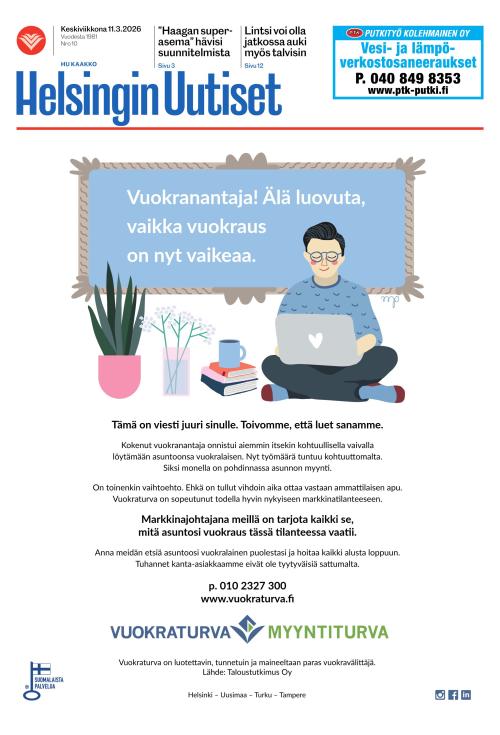 Helsingin Uutiset (Kaakko) & Kallio Lehti 11.3.2026