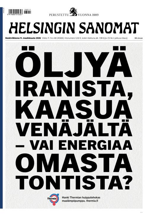 Helsingin Sanomat 11.3.2026
