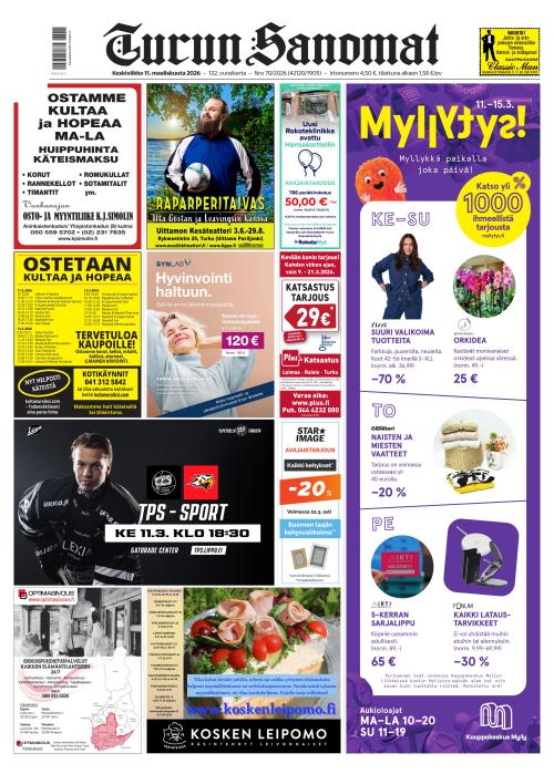 Turun Sanomat 11.3.2026
