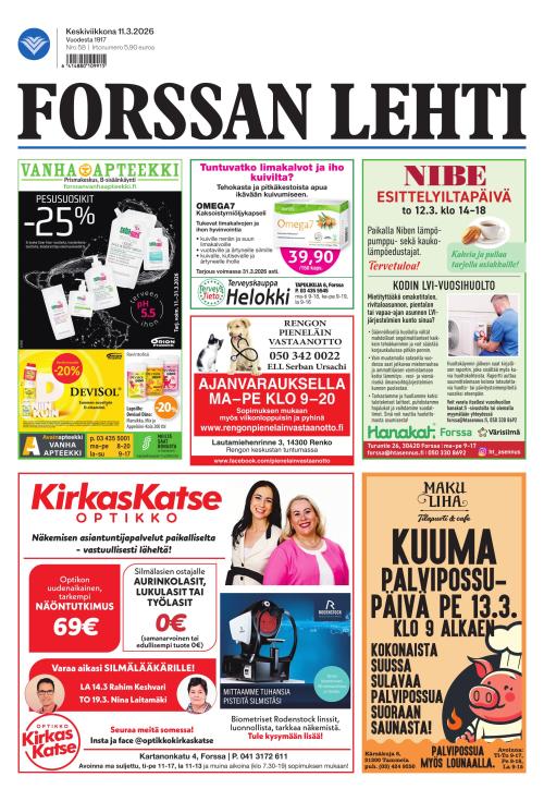Forssan Lehti 11.3.2026