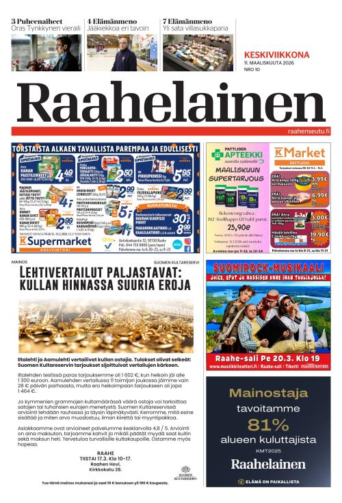Raahelainen 11.3.2026