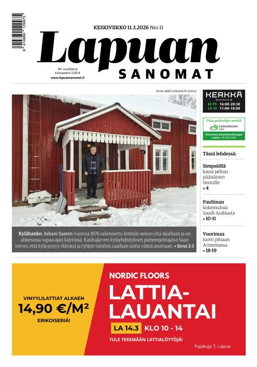 Lapuan Sanomat 11.3.2026