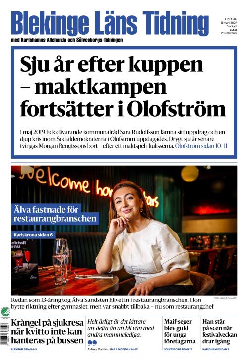 Blekinge Läns Tidning 11.3.2026
