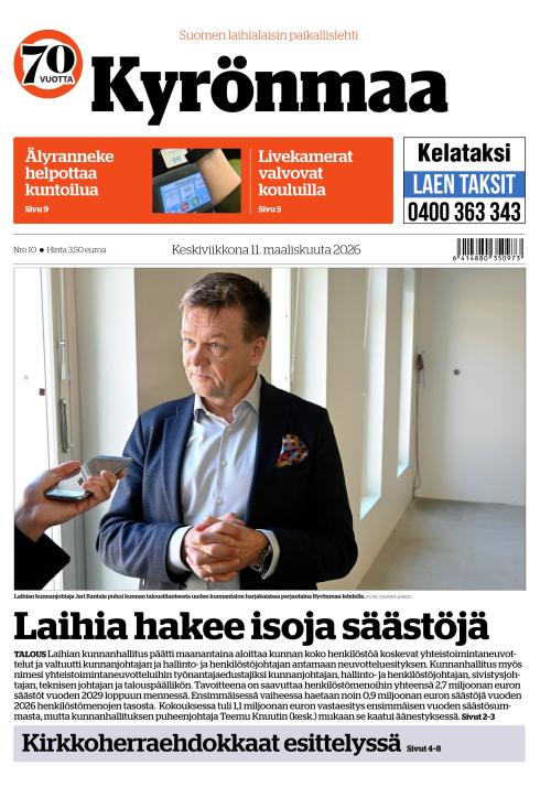 Kyrönmaa-lehti 11.3.2026